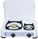 Calfer Gas Countertop Burner Flüssiggas Double Weiß
