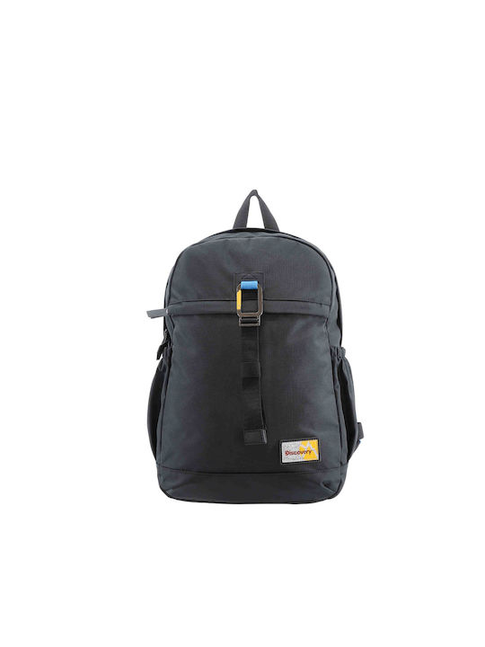 Discovery Men's Fabric Backpack Waterproof Black