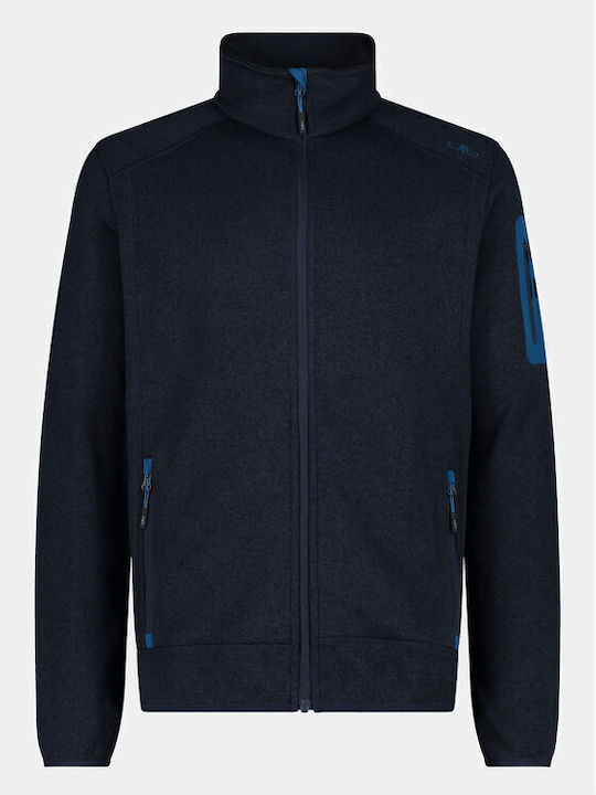 CMP Ανδρική Ζακέτα Fleece Navy Μπλε
