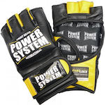 Power System Leather MMA Gloves Yellow