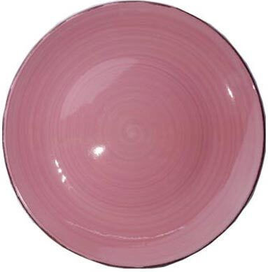 Plate Desert Ceramic Pink 20cm