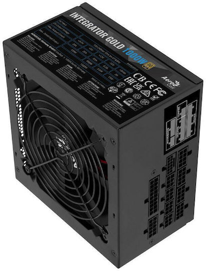 Aerocool Integrator 1000W Negru Sursă de Alimentare Calculator Complet modular 80 Plus Gold
