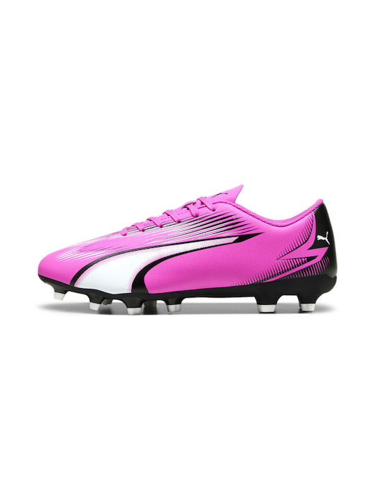 Puma Ultra Play Low Football Shoes FG/AG with Cleats Pink