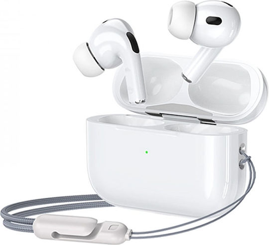 Remax Proda PD-BT533N Pro In-ear Bluetooth Handsfree Ακουστικά με Θήκη Φόρτισης Λευκά