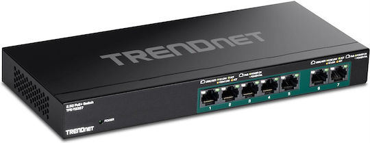 Trendnet TPE-TG327 L2 PoE Switch с 7 Портове Гигабитови (1Gbps) Ethernet