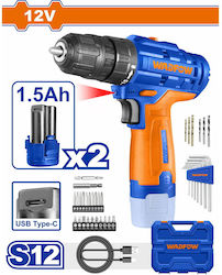 Wadfow WCDS525 Percussive Drill Driver 12V 2x1.5Ah