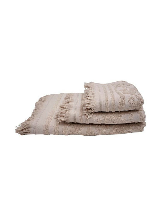 Sunshine Πετσέτα Σώματος Κρόσι 80x150εκ. Beige ...