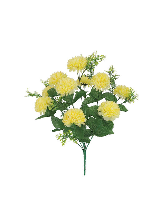 Marhome Μπουκέτο από Τεχνητά Λουλούδια Χρυσάνθεμο Κίτρινο