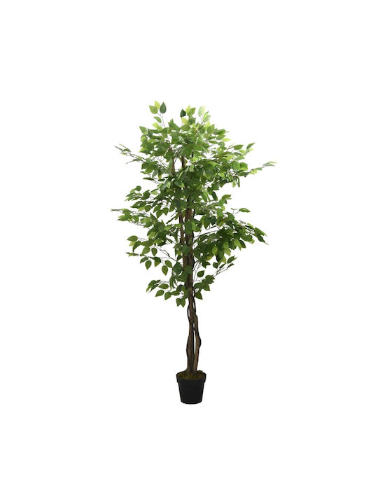 vidaXL Plantă Artificială în Ghiveci Ficus Lyrata Green 80cm 1buc