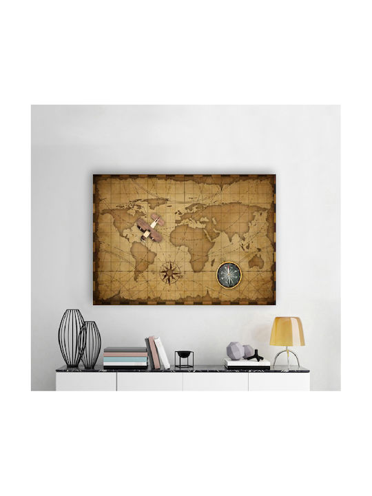 I-gallery World Πίνακας σε Καμβά 90x60cm
