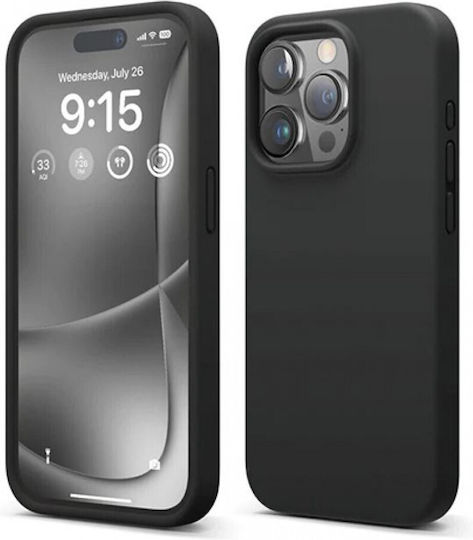 Leewello Back Cover Σιλικόνης 2mm Μαύρο (iPhone 15 Pro)