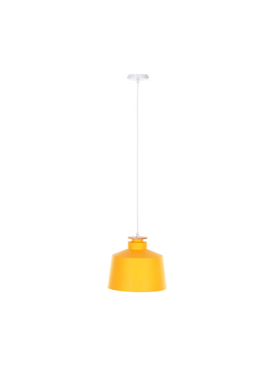 HomeMarkt Hängelampe Gelb Glocke mit Fassung E27 30x30x123cm.