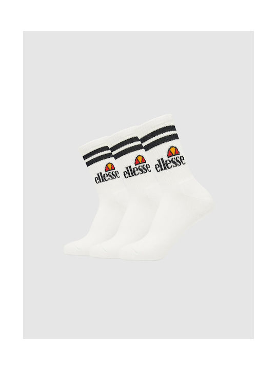Ellesse Pullo Αθλητικές Κάλτσες Λευκές 3 Ζεύγη