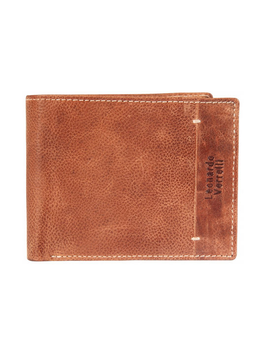 Leonardo Verrelli Men's Leather Wallet Brown