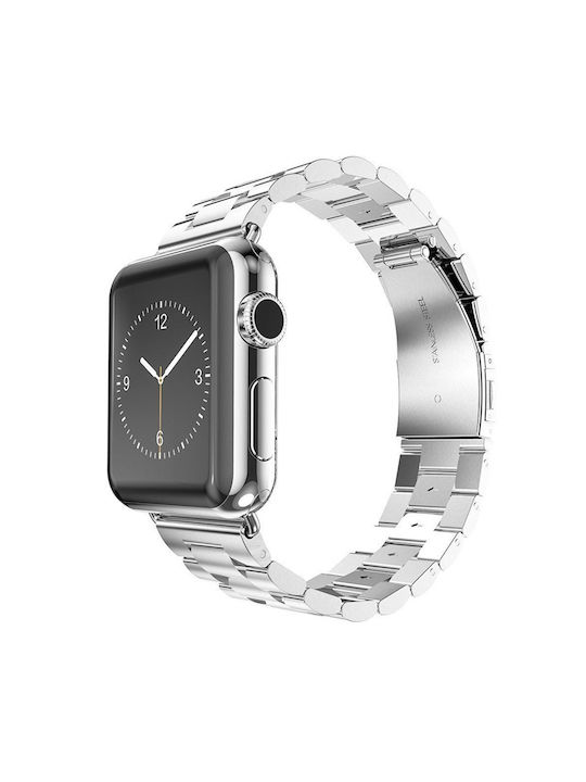 Techsuit Strap Stainless Steel Gray (Apple Watch 1/2/3/4/5/6/7/8/9/SE/SE 2) KF2317525