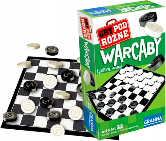 Board Game Warcaby for 2 Players 6+ Years Old (RO) Granna