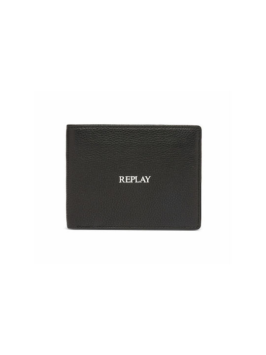 Replay Herren Brieftasche Klassiker Schwarz