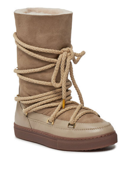 Damenstiefel Beige