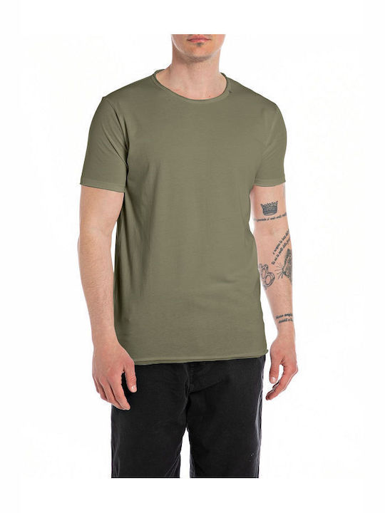 Replay Men's Short Sleeve Blouse Haki