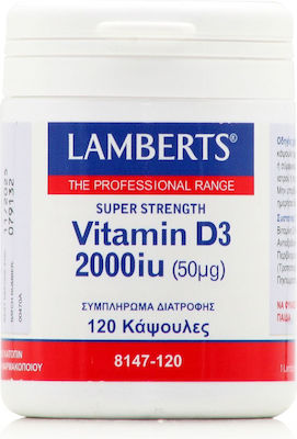 Lamberts Vitamin D3 Vitamin for Immune System Boost 2000iu 120 caps