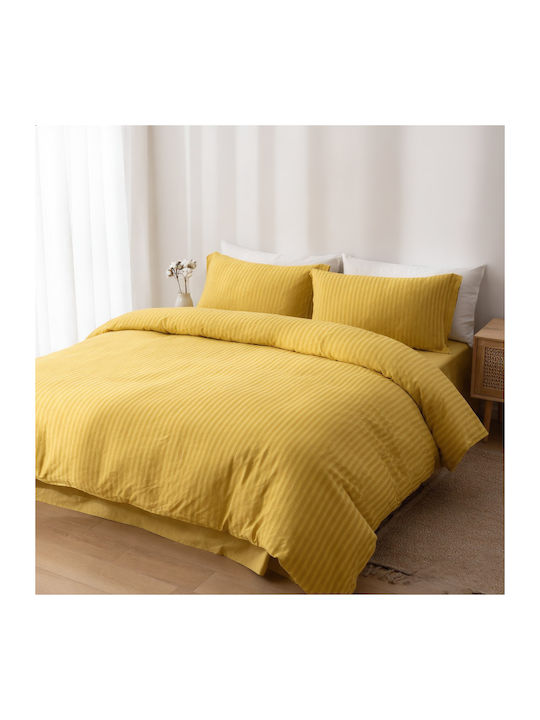 MayHome Bettdecken-Set Einzelbett 160x240cm Cotton sateen 2Stück 350 GSMGsm