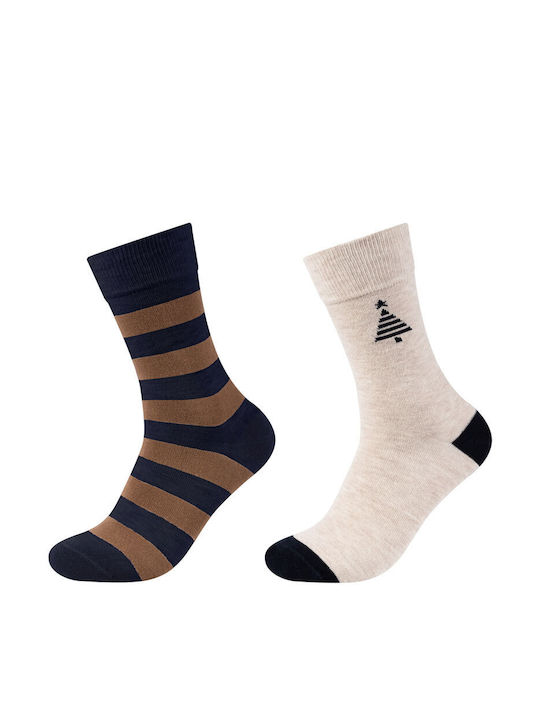 S.Oliver Socks BROWN/CREAM 2Pack