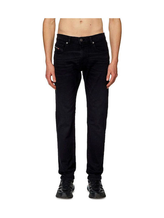 2019 D-strukt Men's Jeans Pants Elastic with Slim Fit Black