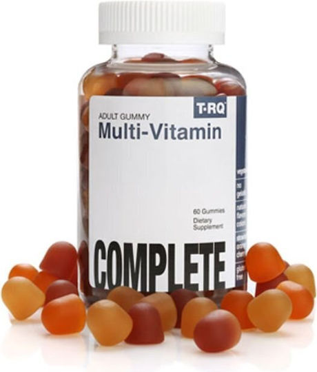 T-RQ Multi-Vitamin Complete Πολυβιταμίνη για Ενέργεια, Ενίσχυση του Ανοσοποιητικού & Αντιοξειδωτική δράση 60 ζελεδάκια