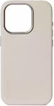 Decoded Back Cover Leather Beige (iPhone 15 Pro)