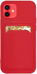 Hurtel Card Wallet Σιλικόνης Κόκκινο (Galaxy A2...