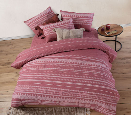 Nef-Nef Homeware Duvet Cover Cotton Single 170x240 Cleran Paprica