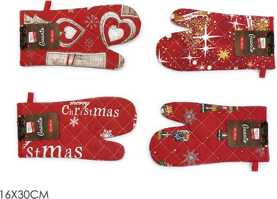 ArteLibre Weihnachtlich Ofenhandschuh L16xB30cm. (Μiverse Designs)