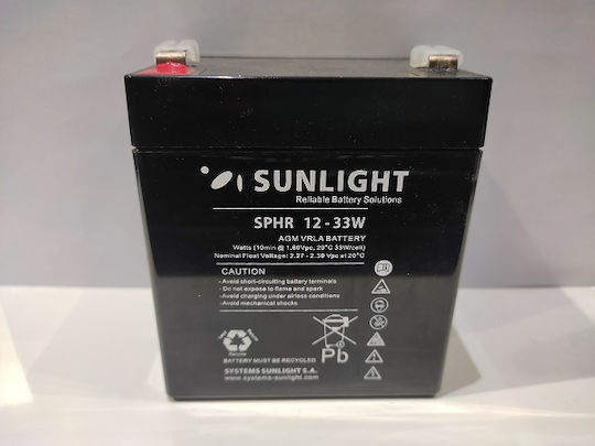 SunLight Sphr Μπαταρία UPS με Τάση 12V