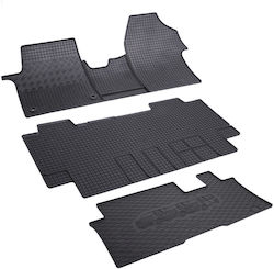 Rigum Set of Front and Rear Mats 1pcs from Rubber for Toyota Proace (Verso) Black