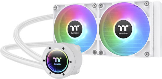 Thermaltake TH240 V2 ARGB Sync v2 Υδρόψυξη AIO CPU με 2 Ανεμιστήρες 120mm Λευκή