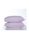 Nef-Nef Basic Pillowcase Set with Envelope Cover Lavender 52x72cm.