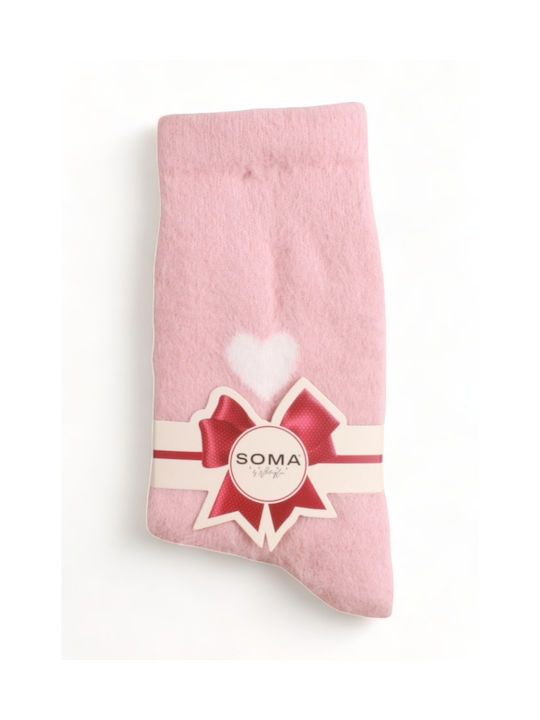 Soma Socks Γυναικείες Κάλτσες Ροζ