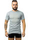 01-1012 Tricou De Corp Pentru Bărbați Mâneca Scurta Gri