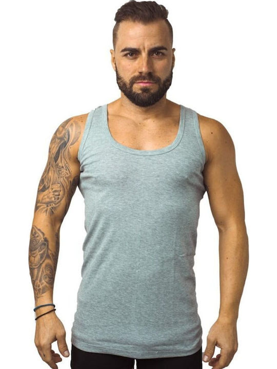 01-1011 Men's Undershirt Sleeveless Grey
