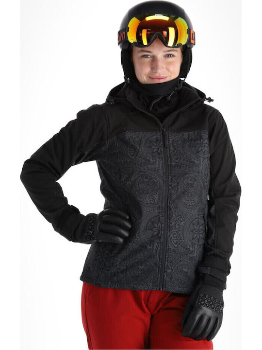 Kilpi Ravia Women's Soft Shell Ski & Snowboard Jacket Black SL0124KI-DGY