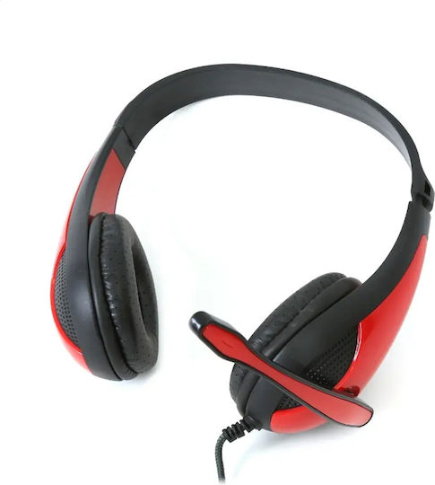 Platinet On Ear Gaming Headset with Connection 2x3.5mm Red