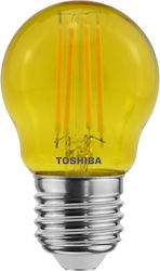 Toshiba Λάμπα LED για Ντουί E27 και Σχήμα G45 Κίτρινο