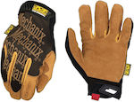 Mechanix Wear Original Αδιάβροχα Γάντια Εργασίας Καφέ Δερμάτινα