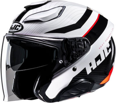 HJC F31 Jet Helmet with Sun Visor ECE 22.06 Naby MC1