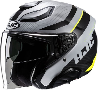 HJC F31 Jet Helmet with Sun Visor ECE 22.06 Naby MC3HSF