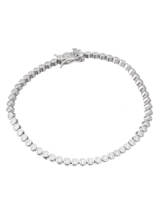 Bracelet Riviera made of Silver with Zircon