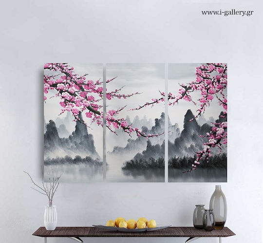I-gallery Τρίπτυχος Πίνακας σε Καμβά 70x70cm