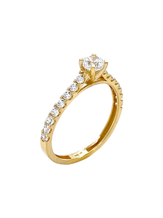 Xryseio Single Stone from Gold 14K