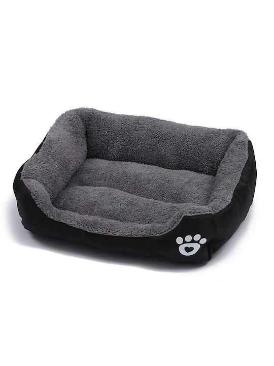 Sofa Dog Bed Black 80x60cm.