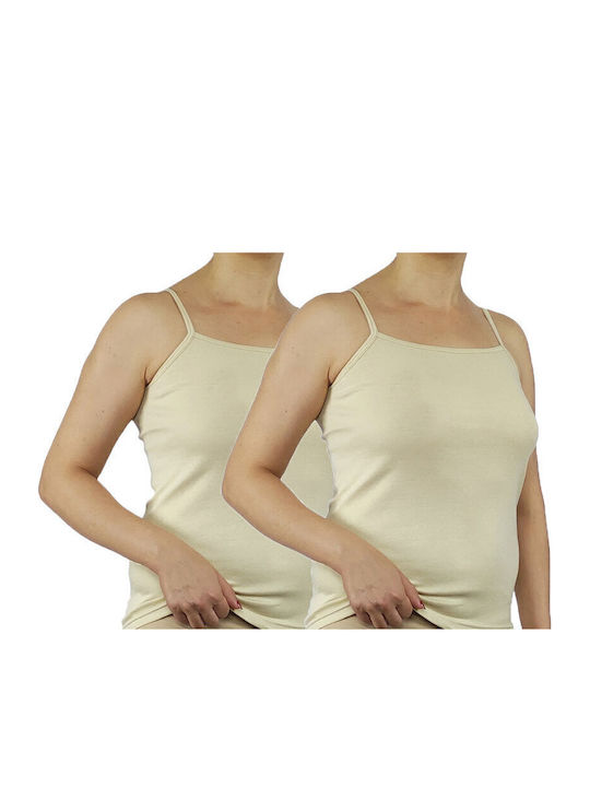 Onurel Tricouri pentru femei Beige 2Pack